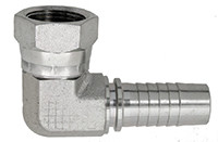 1/2 x 1/2" Pulsar 5000 Series Hose Crimp - Compact Female BSPP Swivel 90° Elbow  50926C-08-08