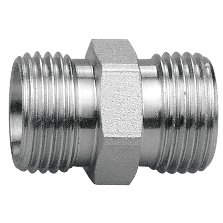 M12-1.0 Steel Male Metric - Male Metric Connector   73073LL-08-08