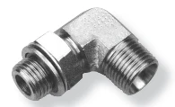 M20-1.5 x M22-1.5 Steel Male Metric - Male Metric 90° Elbow    73972S-20-14