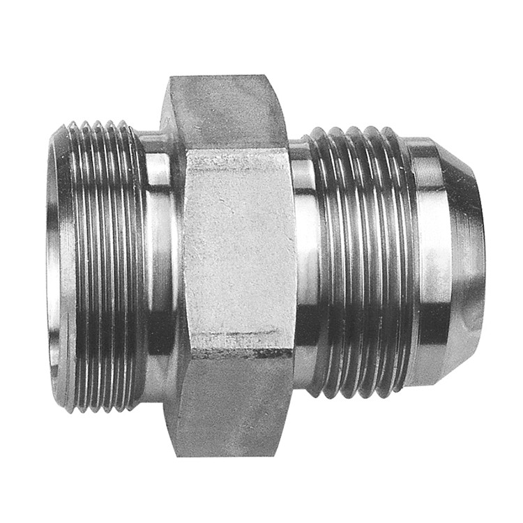 M45-1.5 x 1" Steel Male Kobelco - Male JIC Connector   77015-35-16