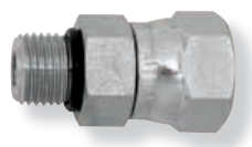 3/4"-16 x 13/16"-16 Steel Male ORB - Female ORFS  83011-08-08