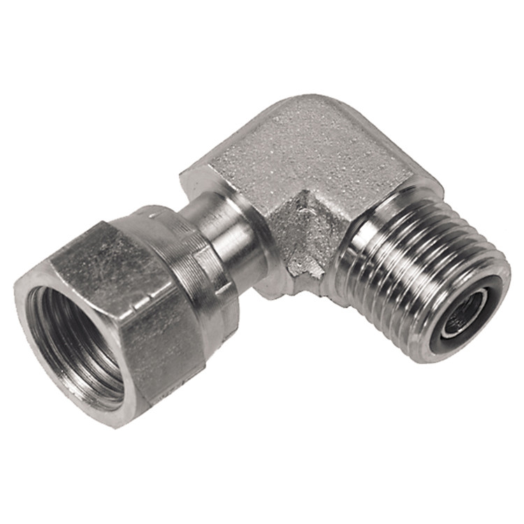 11/16"-16 x 11/16"-16 Steel Female ORFS - Male ORFS 90° Elbow  83993-06-06