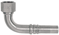 1 x 1" Pulsar 8600 Series Hose Barb - Female BSPP Swivel 90° Elbow  86926-16-16