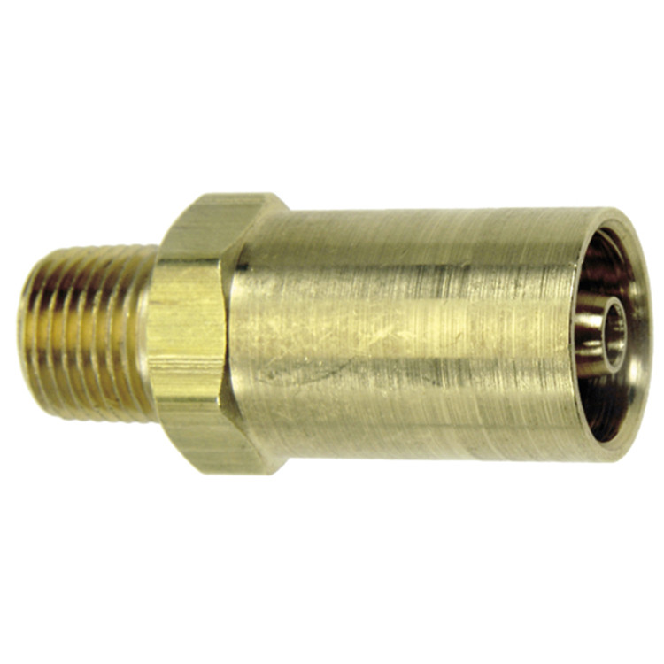 3/16 x 1/8" Pulsar Brass 9000 Series Hose Crimp - Male NPT  9016SB-02-03