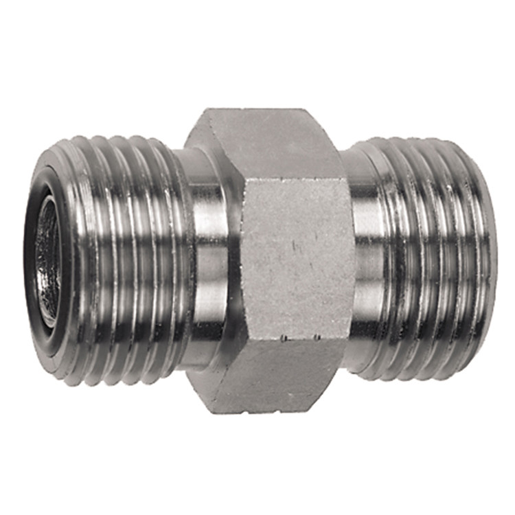 1-3/16"-12 x 1"-14 Steel Male ORFS - Male ORFS Union  93093-12-10