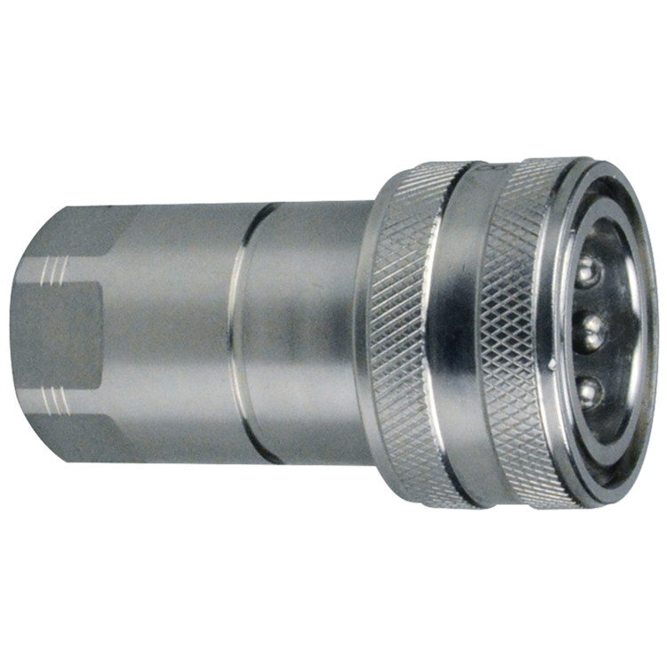 1/4 x 1/4" Stainless Steel Locking Sleeve ISO "B" Coupler - Female NPT  C101SSL-04