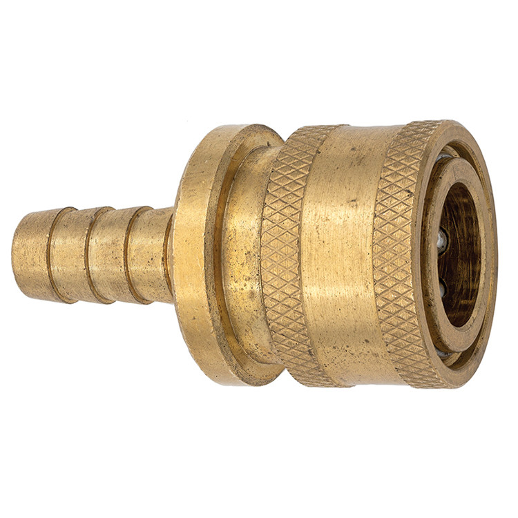 1/2 x 1/2" Brass Pressure Washer Coupler - Hose Barb  CSTH8B