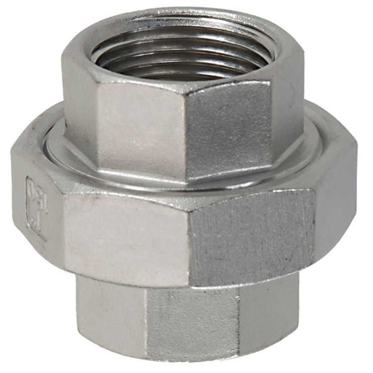 3/4" Stainless Steel 316 Female NPT Union  G0808SSU-075-075