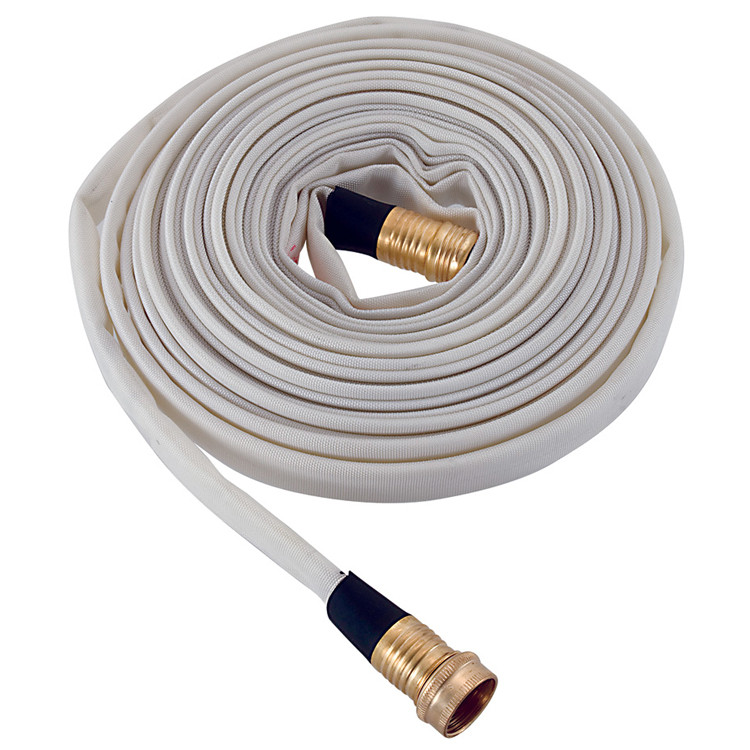 3/4" x 50' Single Jacket Industrial/Forestry Fire Hose Assembly w/ Garden Hose Couplings   G1921-075GHT50