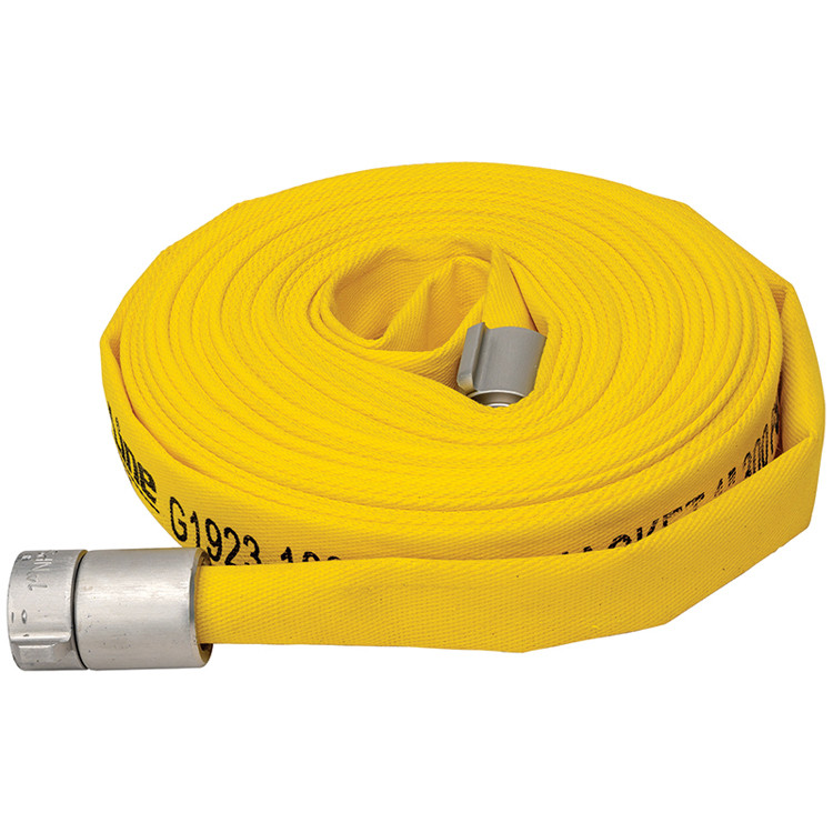 1" x 50' Single Jacket Forestry Fire Hose Assembly w/ NPSH Fittings   G1923-100NP50