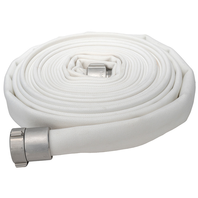 1-1/2" x 50' Double Jacket Industrial Fire Hose Assembly w/ Hardcoat NPSH Fittings   G1942-150NP50