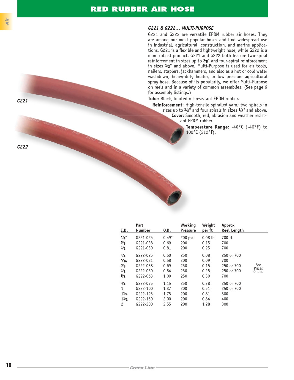 3/8" Multi-Purpose Air Hose   G221-038