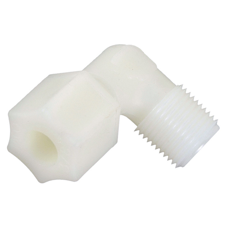 3/8 x 1/4" Nylon Compression - Male NPT 90° Elbow  G6096N-04-06