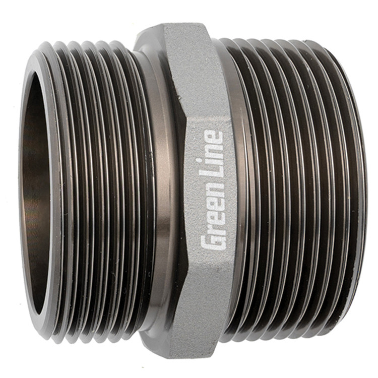 1-1/2 x 1-1/2" Hardcoat Aluminum Male NPSH - Male NPT  G81MM-NPSH-NPT-150-150