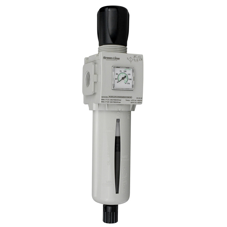 3/8" NPT Air Filter - Air Regulator w/ Metal Bowl  PR652M-06