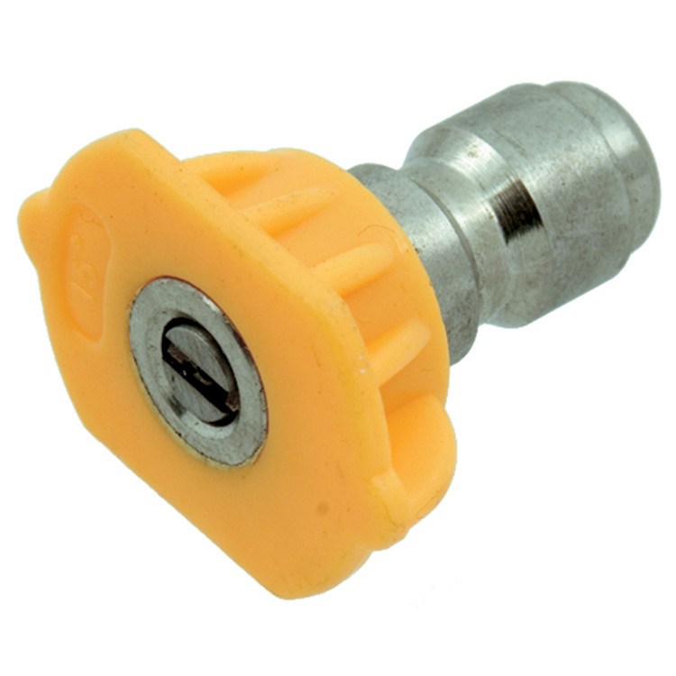 Yellow 15° Angle 5.0 Orifice Pressure Wash Spray Tip  PW-S15-5