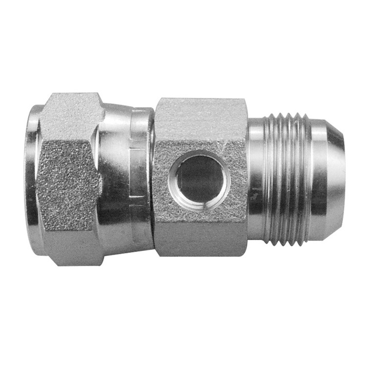 1 x 1 x 7/16"-20 Steel Female 37° JIC - Male 37° JIC - Female ORB Test Point  T051501-16-16-04