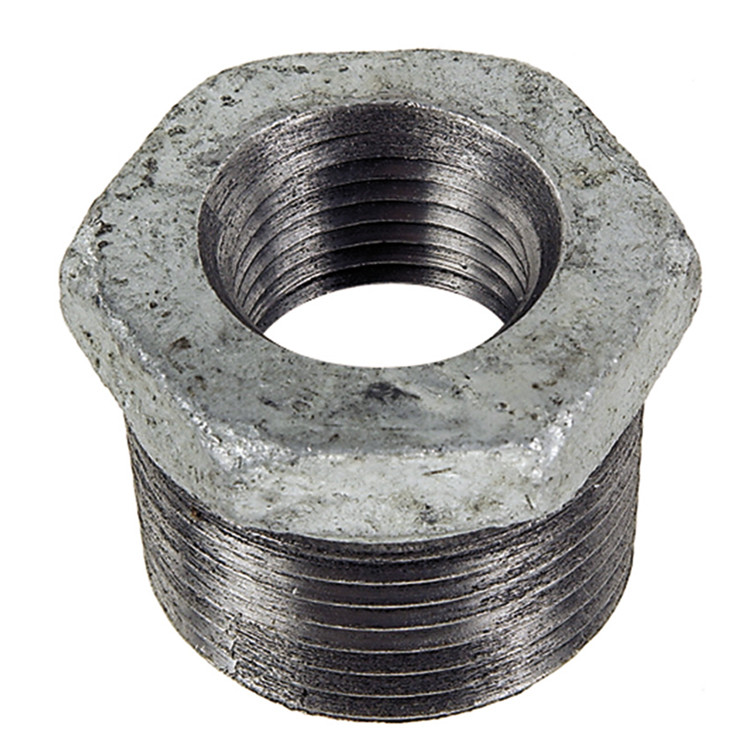 3/4 x 1/8" Sch. 40 Galvanized Male NPT - Female NPT Reducing Hex Bushing   G0816G-075-013
