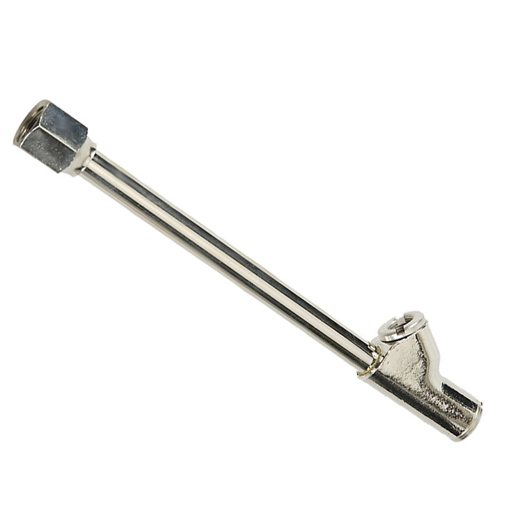 1/4" FNPT Straight Foot Dual Head Air Chuck w/ Shut-Off   108