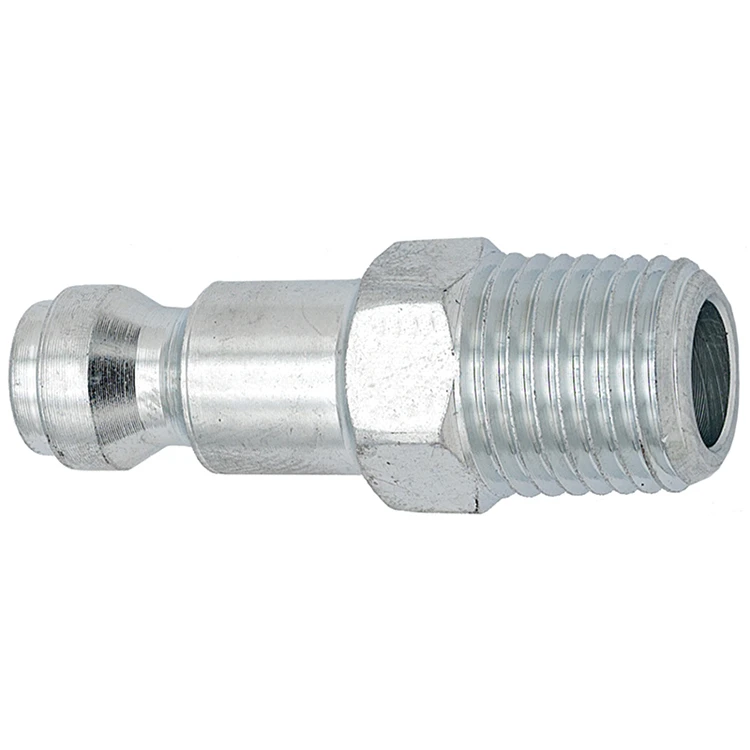3/8 x 1/4" Steel Tru-Flate Pneumatic Nipple - Male NPT   CP7