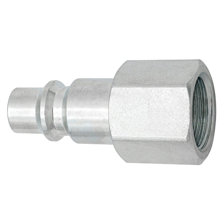 1/4 x 1/4" Steel Industrial Pneumatic Nipple - Female NPT   CP20