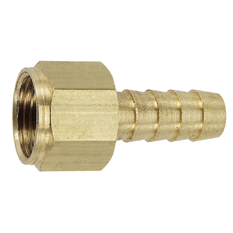 1/2 x 3/8" Brass Hose Barb - Female NPSM Connector   G22BFS-038-050
