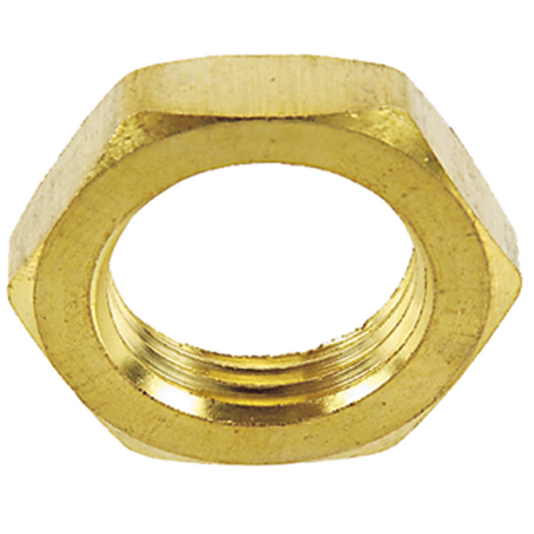 3/8" Brass NPSM Jam Nut   G0008B-06