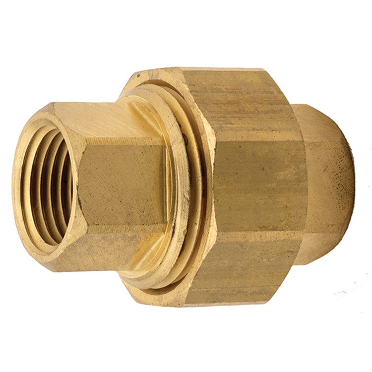1" Cast Brass Female NPT Swivel Union   G0808BU-100-100