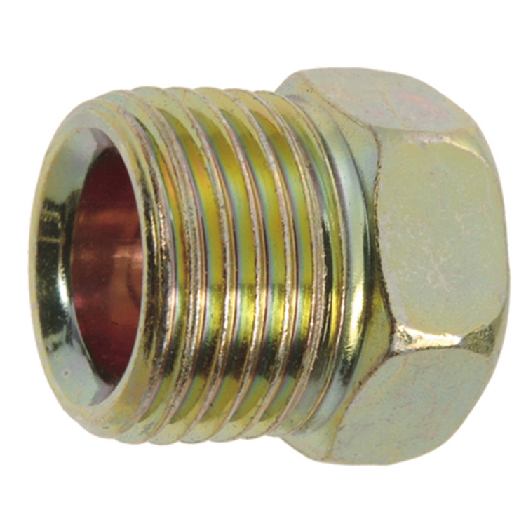 1/2" (3/4"-18) Steel Male 45° SAE Inverted Flare Nut    G0012S-08