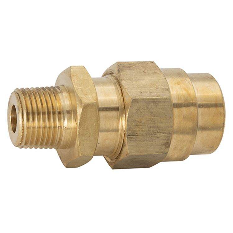 1/2 x 3/8" Brass Male NPT - Air Brake Hose Coupler   G4316-08-06