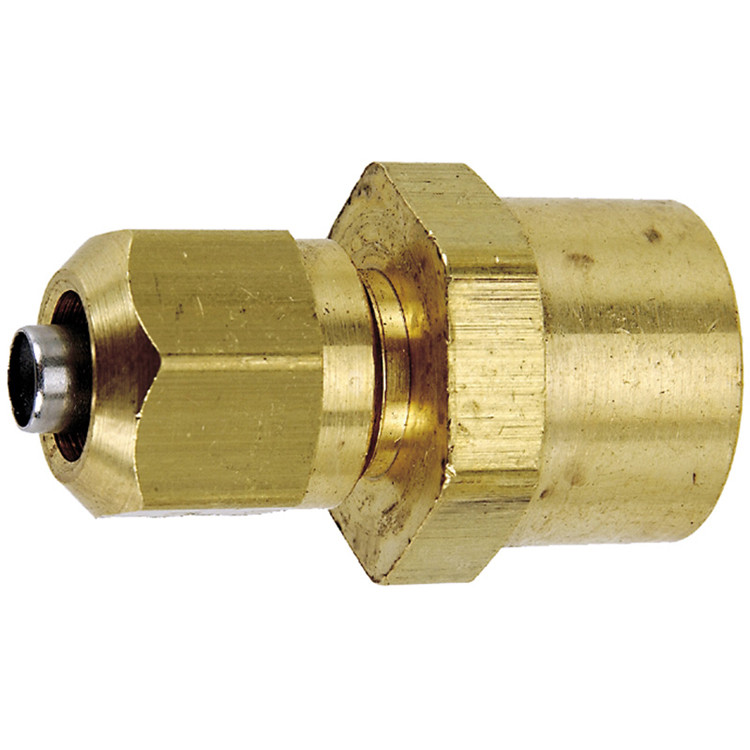 1/4 x 3/8" Brass DOT Female NPT - Compression Connector   G7008-04-06