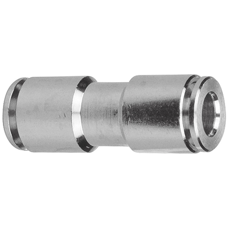 6mm Nickel Plated Brass Push-To-Connect Union   G6060PM-06M-06M