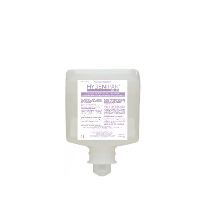 Hygenipak® Plus Healthcare Anti-Microbial Skin Conditioning Lotion Cleanser 1L Refill Cartridge  714