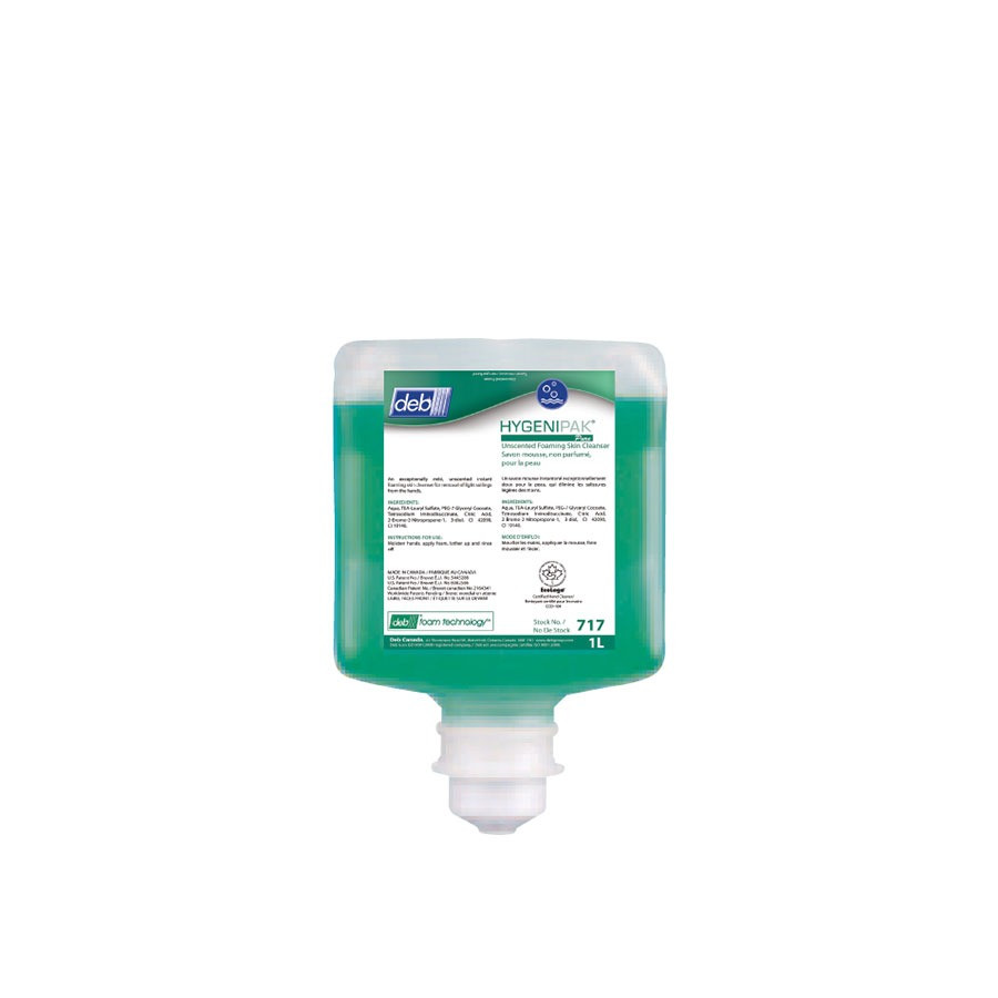 Hygenipak® Instafoam PURE Unscented Healthcare Skin Conditioning Cleanser 1L Refill Cartridge  717