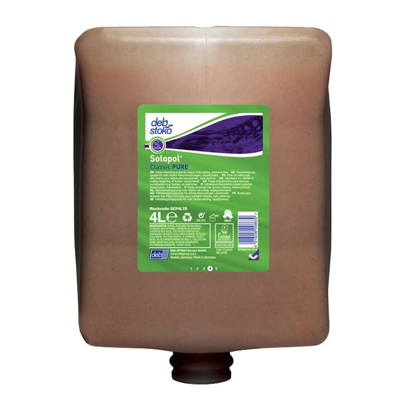 Solopol® Classic PURE Unscented Heavy Duty Hand Cleaning Paste 4L Refill Cartridge  SCP4LTR