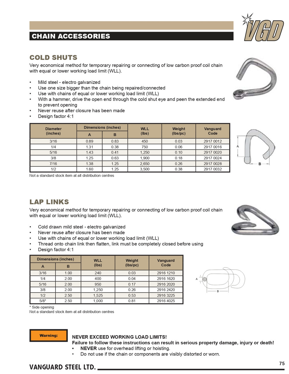 3/16" Cold Shut   2917 0012