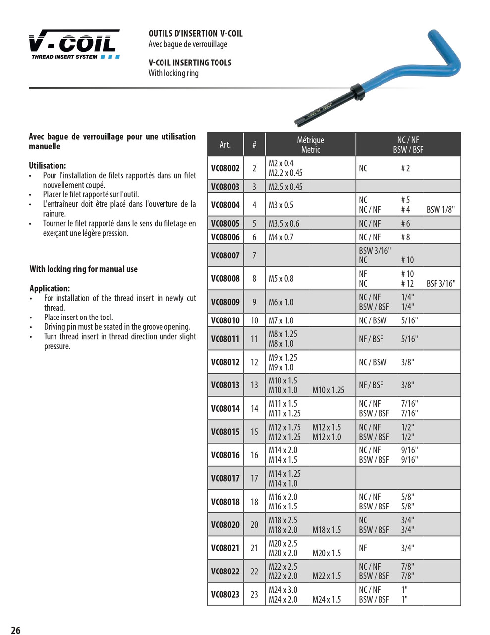 V-Coil® Inserting Tool   VC08020