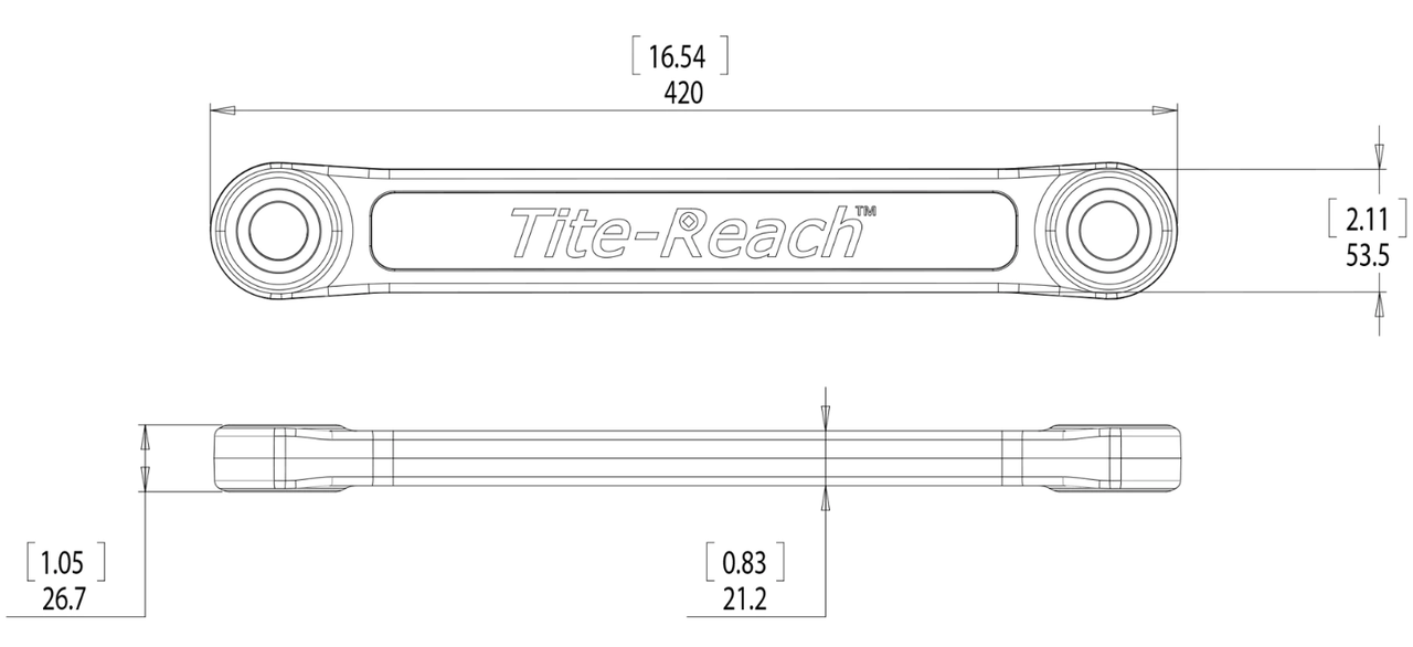 Tite-Reach® 1/2" Professional Extension Wrench   TR12V1