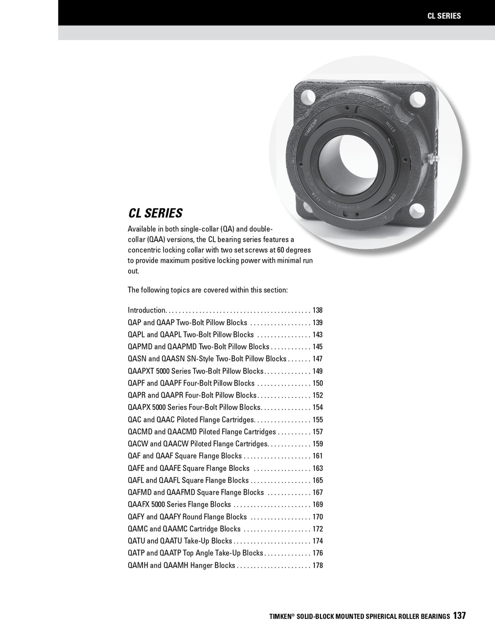 3-15/16" Timken QA Replacement Bearing & Seal Kit - Concentric Shaft Collar - Teflon Labyrinth Seals  QA315KITST