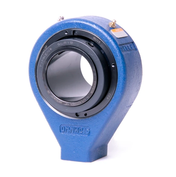 75mm Timken QAMH Hanger Bearing Block - Concentric Shaft Collar - Triple Lip Urethane Seals - Fixed  QAMH15A075SO