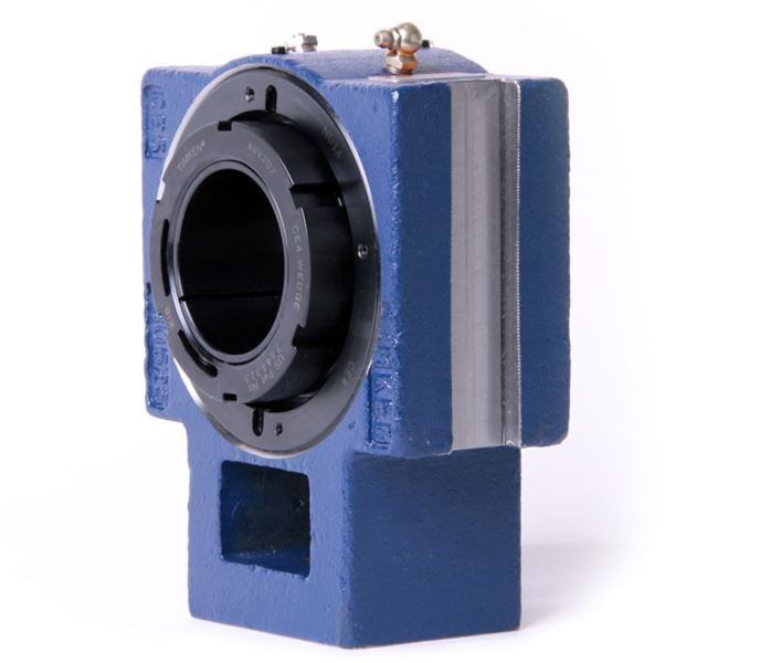 3-7/16" Timken QVTU Wide Slot Take-Up Block - Single V-Lock® - Double Lip Viton Seals - Float  QVTU19V307SEC
