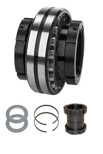 55mm Timken QVV Replacement Bearing & Seal Kit - Double V-Lock® - Triple Lip Viton Seals  QVV055-13KITSN