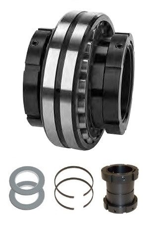3" Timken QVV Replacement Bearing & Seal Kit - Double V-Lock® - Triple Lip Nitrile Seals  QVV300-17KITSM