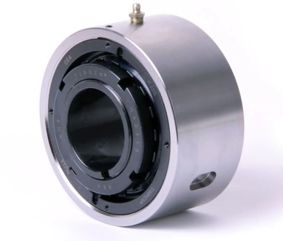 3-1/2" Timken TAMC Cartridge Bearing Block - Taper Lock Adapter - Triple Lip Viton Seals - Fixed  TAMC20K308SN