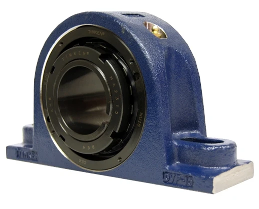125mm Timken TAPN Two Bolt Pillow Block - Taper Lock Adapter - Triple Lip Nitrile Seals - Fixed  TAPN28K125SM