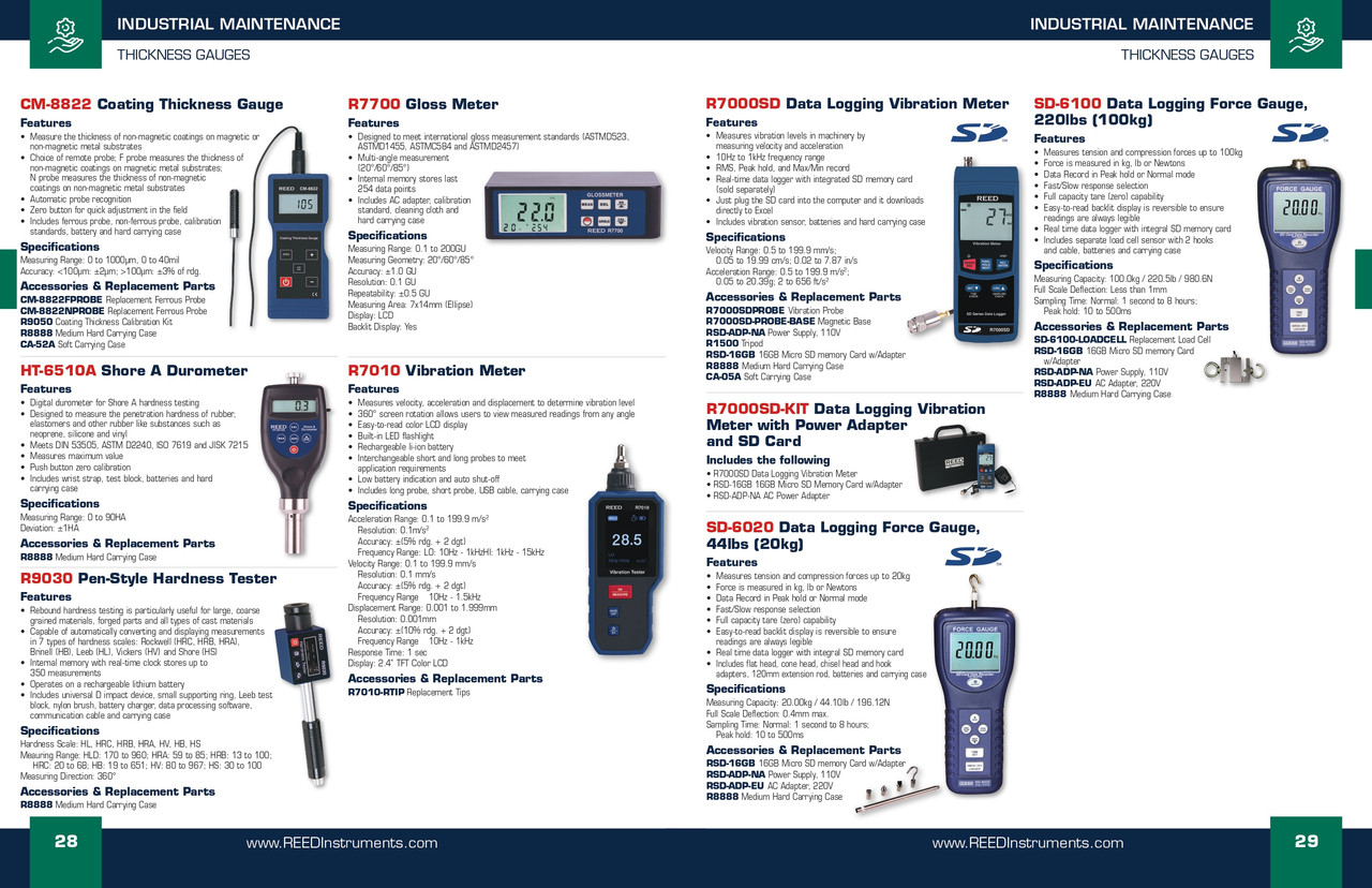 Data Logging Vibration Meter   R7000SD