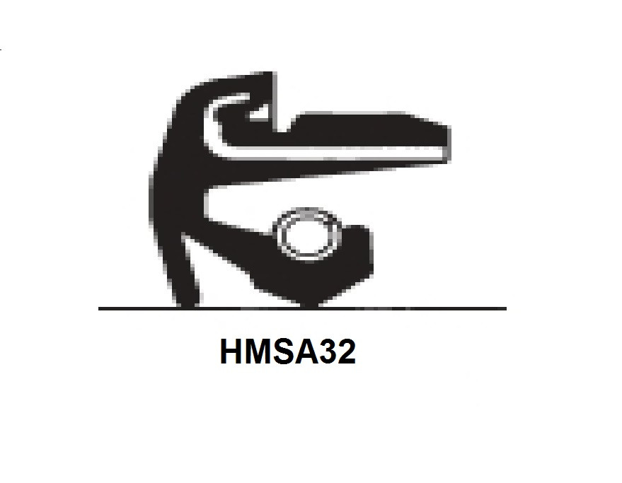1.575" (40.005mm) Inch Rubberized Double Lip Nitrile Oil Seal  15731 HMSA32 R