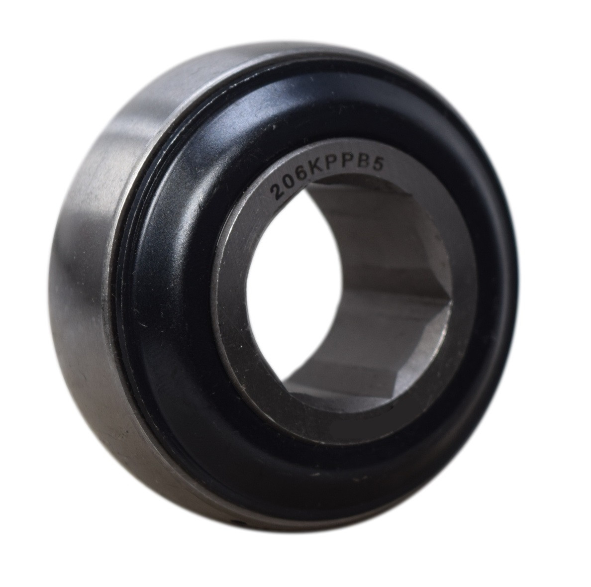 1" Hexagon Bore Deep Groove Ball Bearing w/Spherical Outer Race   206-KPPB5