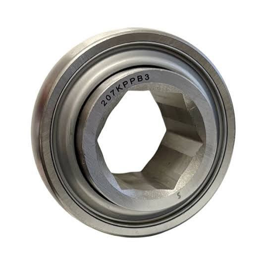 1-1/4" Hexagon Bore Deep Groove Ball Bearing w/Spherical Outer Race   207-KPPB3