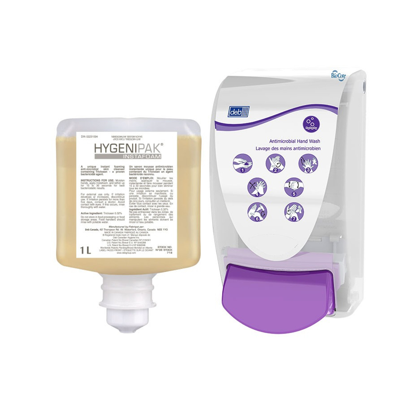 Hygenipak® Instafoam Anti-Microbial Healthcare Skin Conditioning Cleanser 1L Refill Cartridge  718